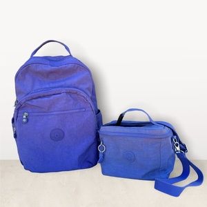 Kipling backpack and lunch bag